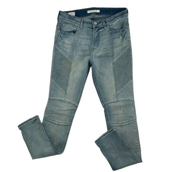 Pacsun Los Angeles Jeans Men Size 30X32 Stacked Skinny Stretch Pocket Blue Denim - Picture 4 of 12